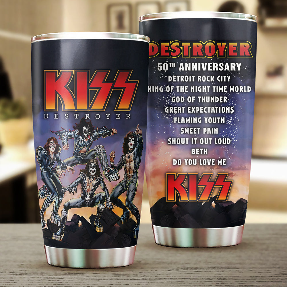 KISS Destroyer 50th Anniversary 2026 Tumbler Cup – TMTHU5155