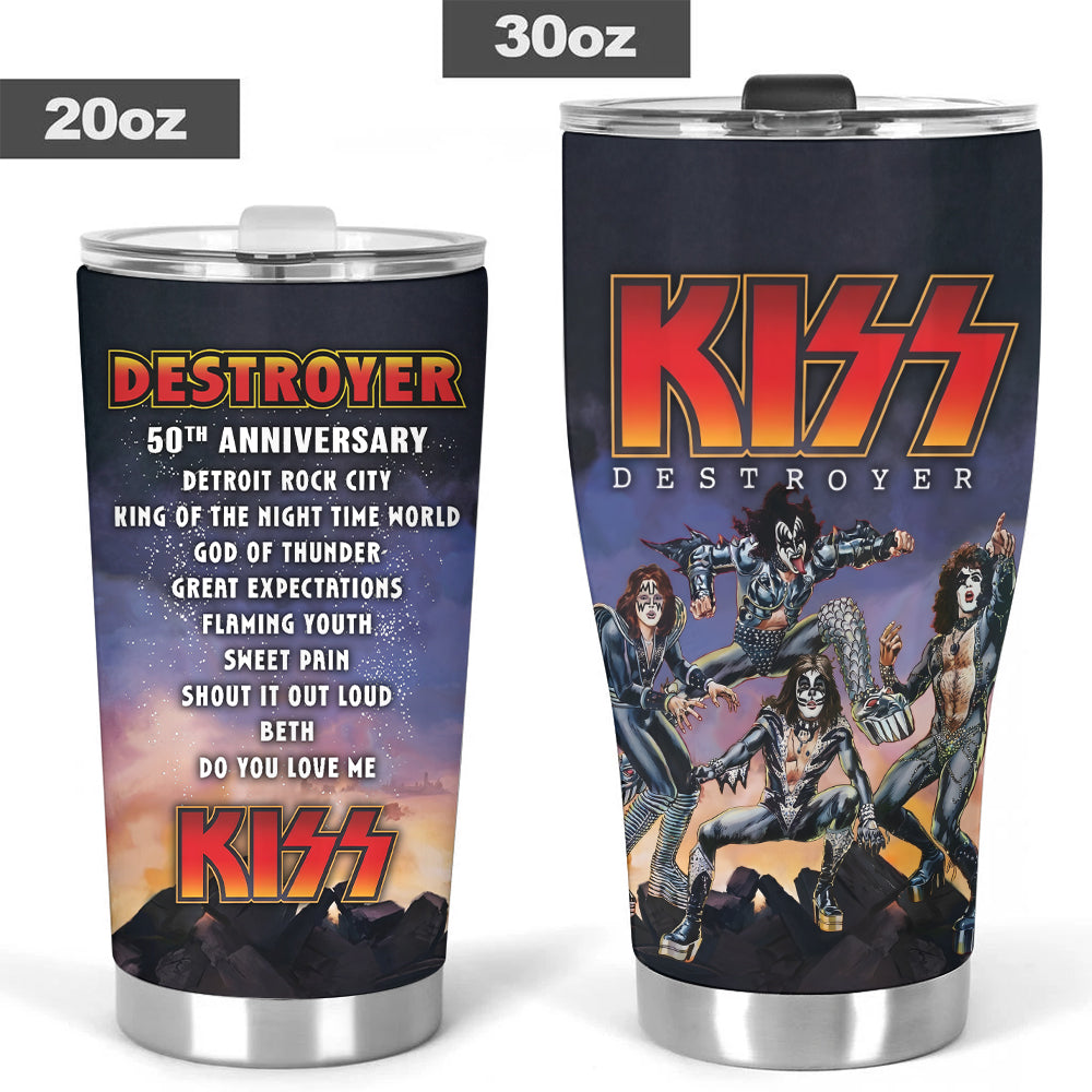 KISS Destroyer 50th Anniversary 2026 Tumbler Cup – TMTHU5155