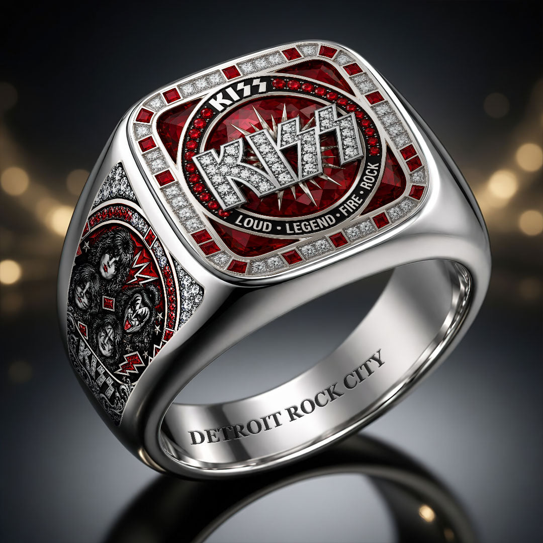 KISS 3D Engraved Ring – HOATT18511