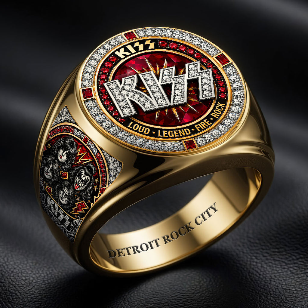 KISS 3D Engraved Ring – HOATT18511