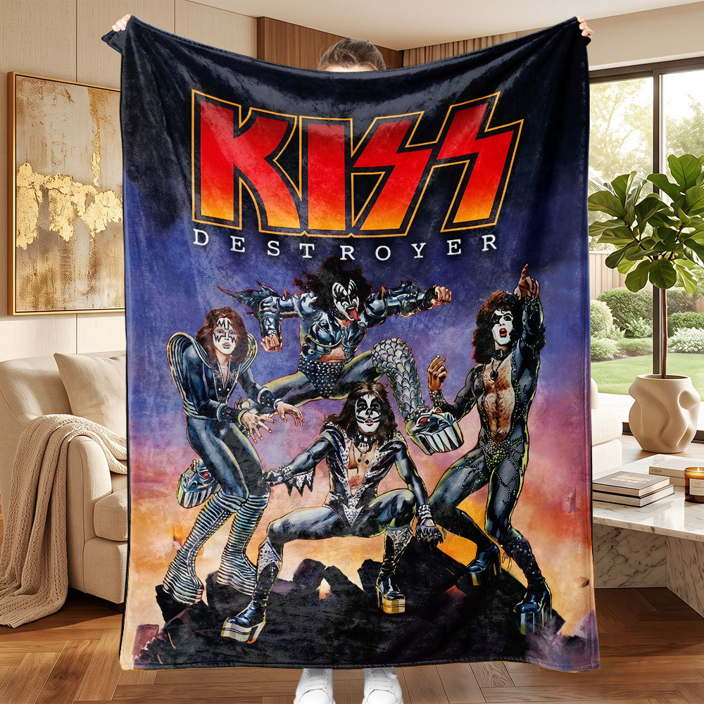 KISS Fleece Blanket – TMTHU7914