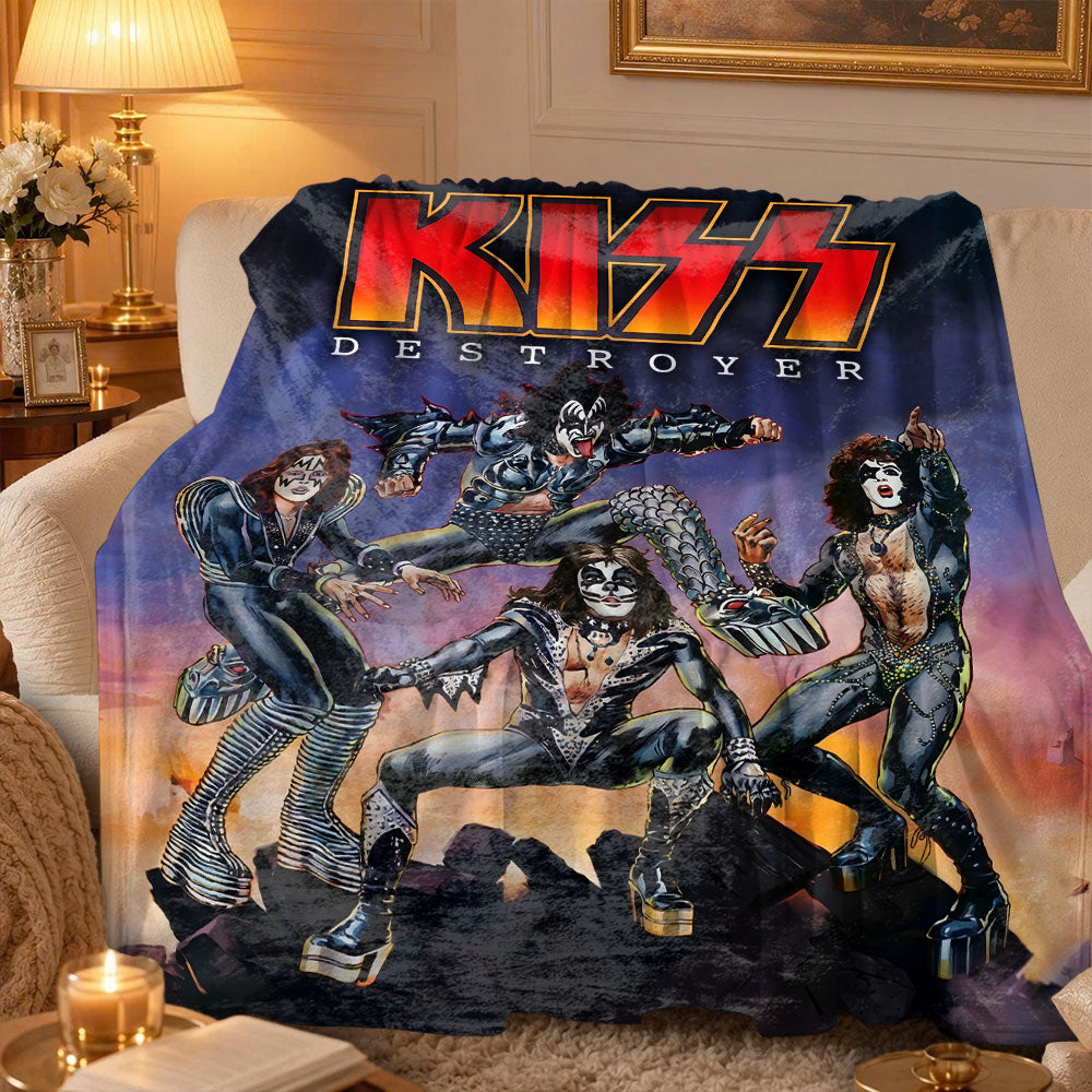 KISS Fleece Blanket – TMTHU7914