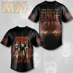 KISS Lovegun 50th Anniversary Baseball Jersey – TMTHU7177