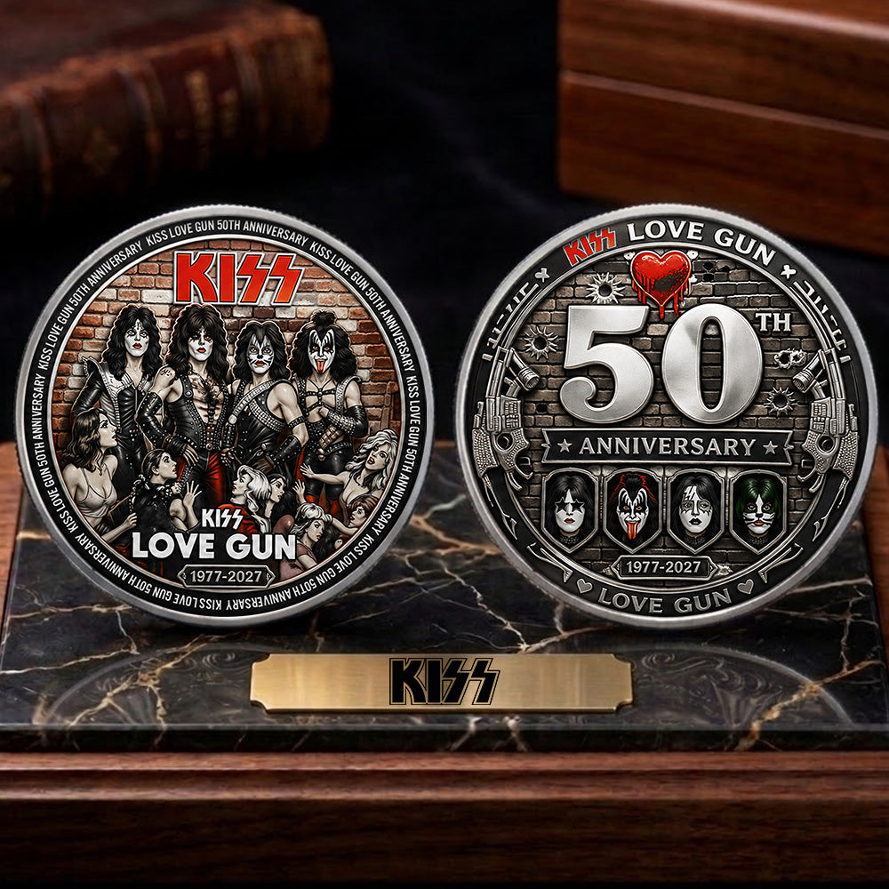 KISS Lovegun 50th Anniversary Commemorative Coin – TMTHU7231