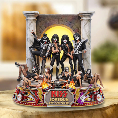 KISS Lovegun 50th Anniversary Custom Shape Acrylic Plaque – TMTHU7637