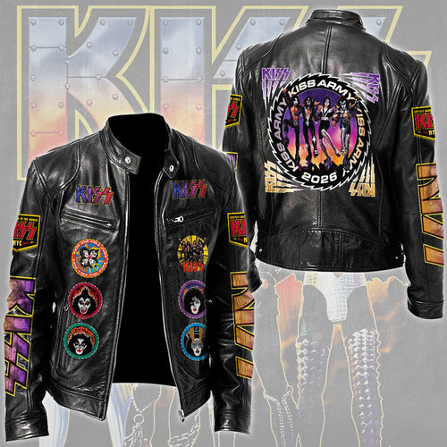 KISS Motorcycle Leather Jacket – TMTHU4395