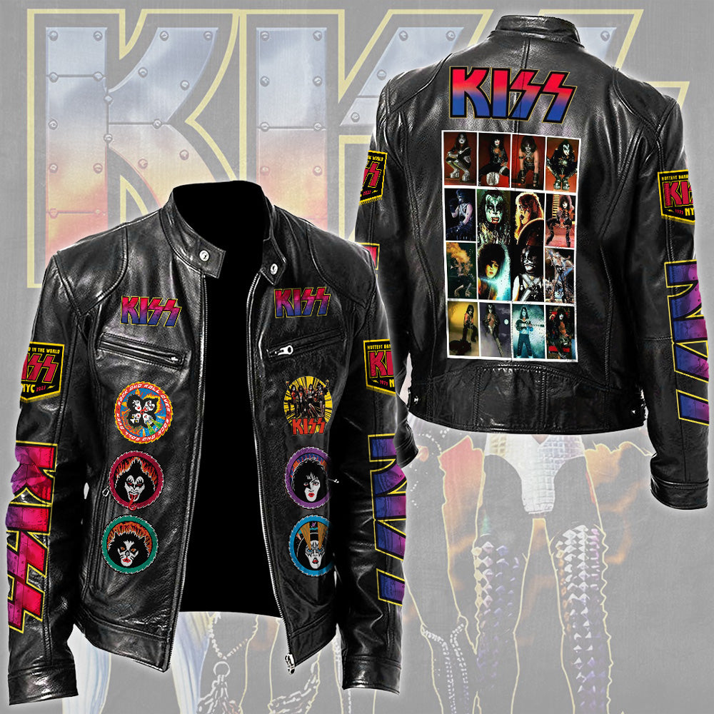 KISS Motorcycle Leather Jacket – TMTHU4942