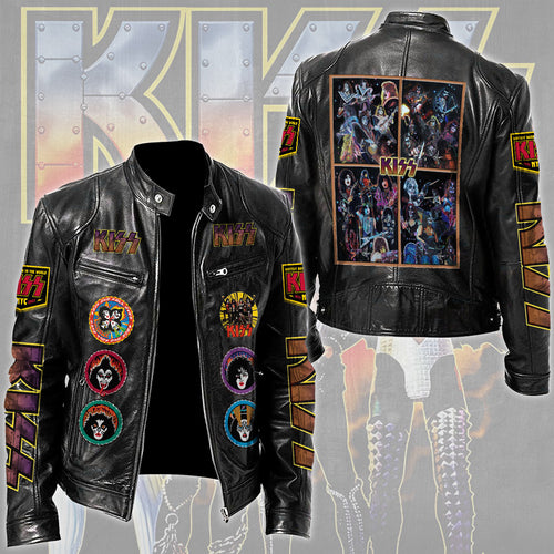 KISS Motorcycle Leather Jacket – TMTHU5282
