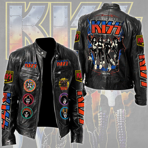 KISS Motorcycle Leather Jacket – TMTHU5283
