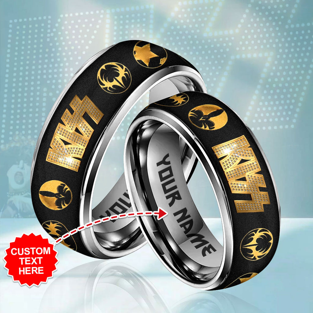 Personalized Kiss Band Custom Alloy Ring – HOATT 12233
