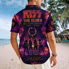 KISS: The Elder 45th Anniversary 2 Short Sleeve Button-Down Shirt – TMTHU9137
