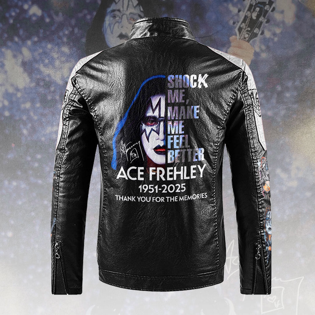 KISS x Ace Frehley 2D Leather Fleece Jacket – HOATT14014