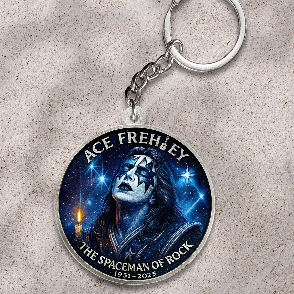 KISS x Ace Frehley Custom Shape 2-sided Keychain – HOATT13924
