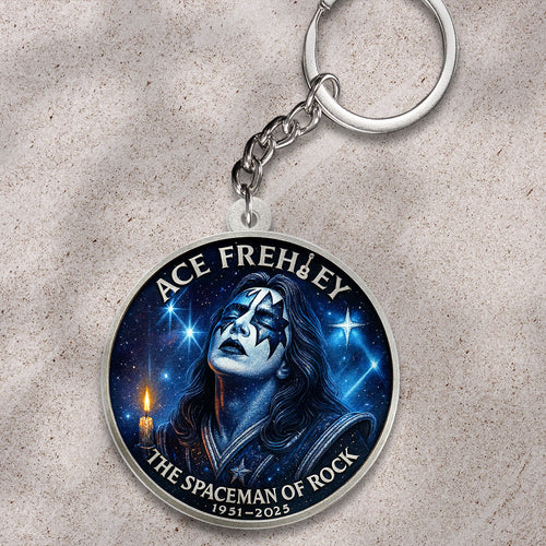 KISS x Ace Frehley Custom Shape 2-sided Keychain – HOATT13924