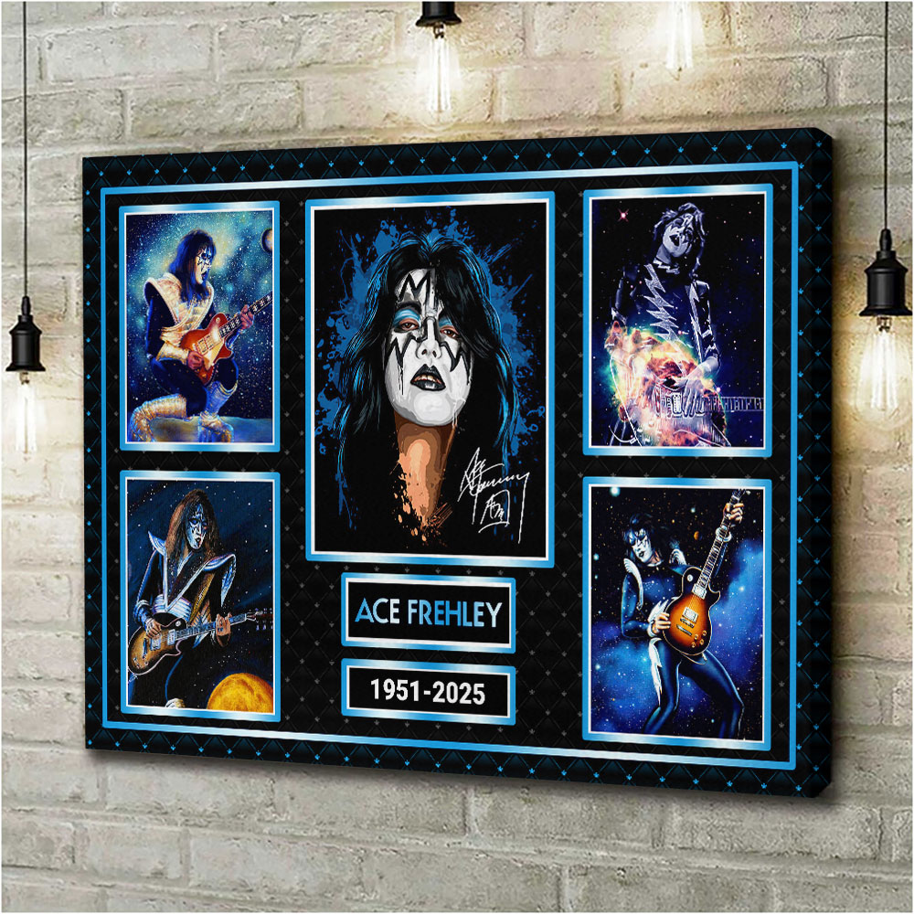 KISS x Ace Frehley Rectangle Canvas With Inner Frame – HOATT14204