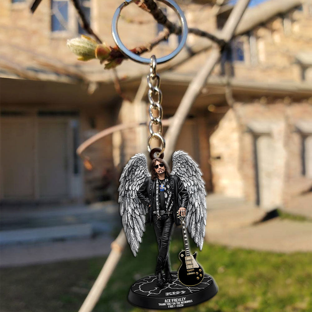 KISS x Ace Frehley Custom Shape 2-sided Keychain – MAITM13495