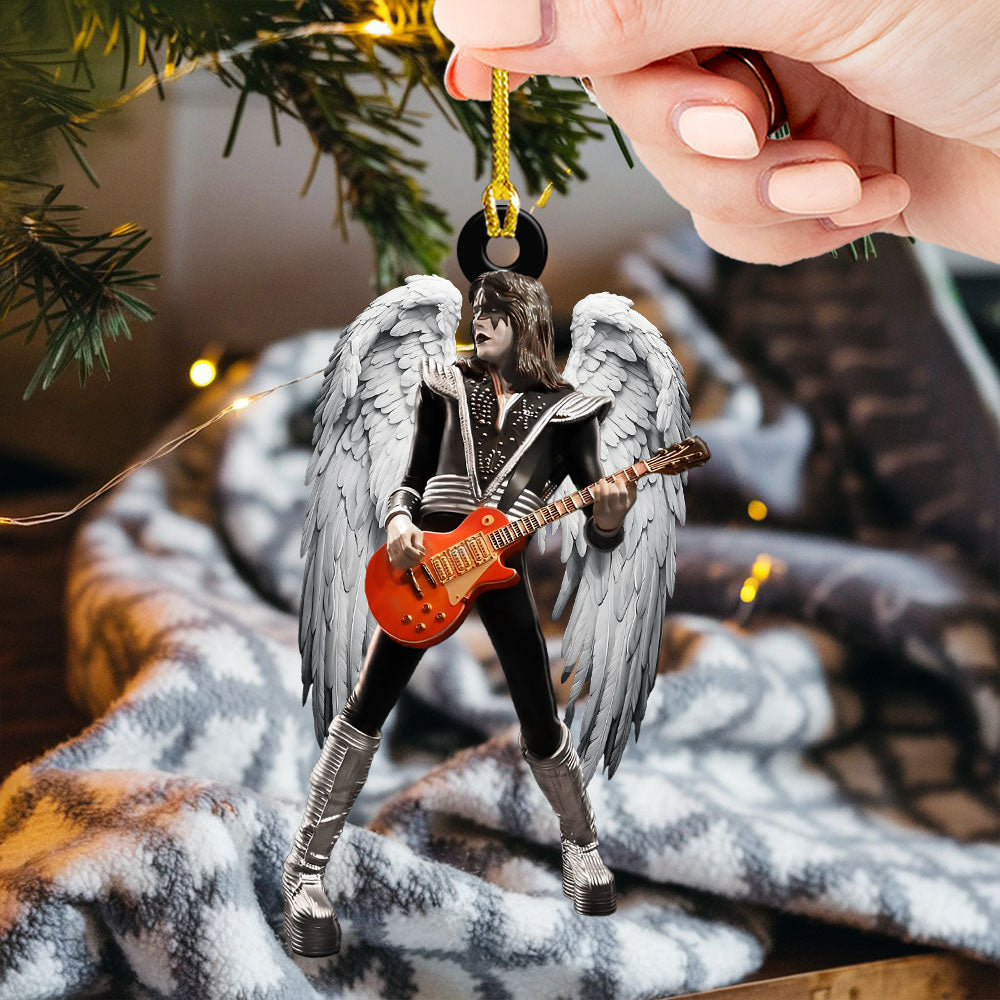 KISS x Ace Frehley Custom Shape 2-sided Acrylic Ornament – HOATT13973