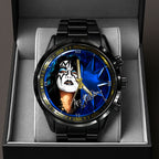 KISS x Ace Frehley Black Stainless Steel Watch – HOATT14219