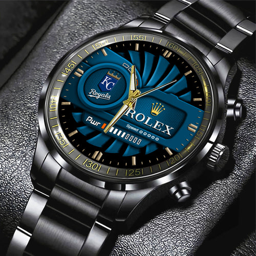 Kansas City Royals Black Stainless Steel Watch – MAITM13434