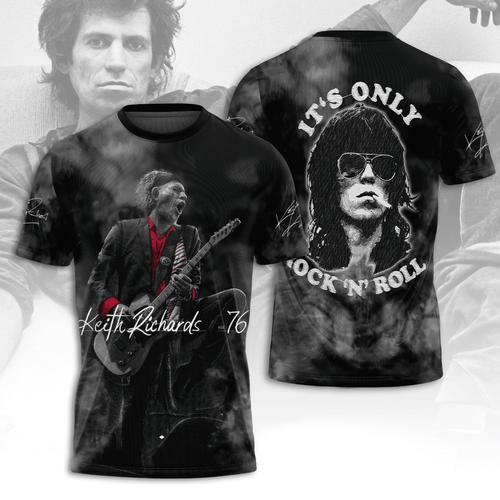The Rolling Stones x Keith Richards 3D Apparel – ANHNV 9380