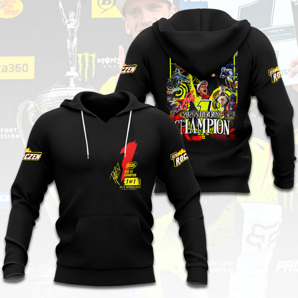 Ken Roczen 2026 AMA Supercross 450cc Champion 3D Apparel – HOATT17895