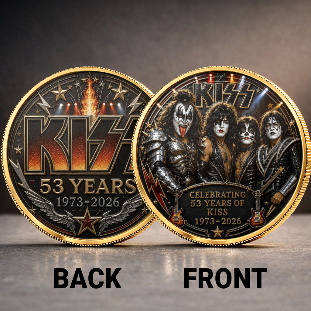 KISS 53 Years Anniversary Commemorative Coin – TANTN24537