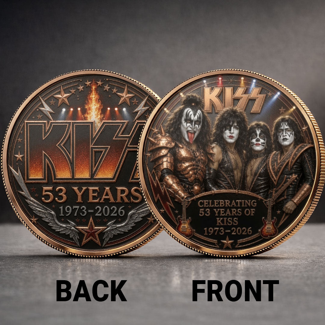 KISS 53 Years Anniversary Commemorative Coin – TANTN24537
