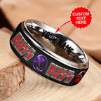 Personalized Kiss Band Custom Alloy Ring – MAITM 11963