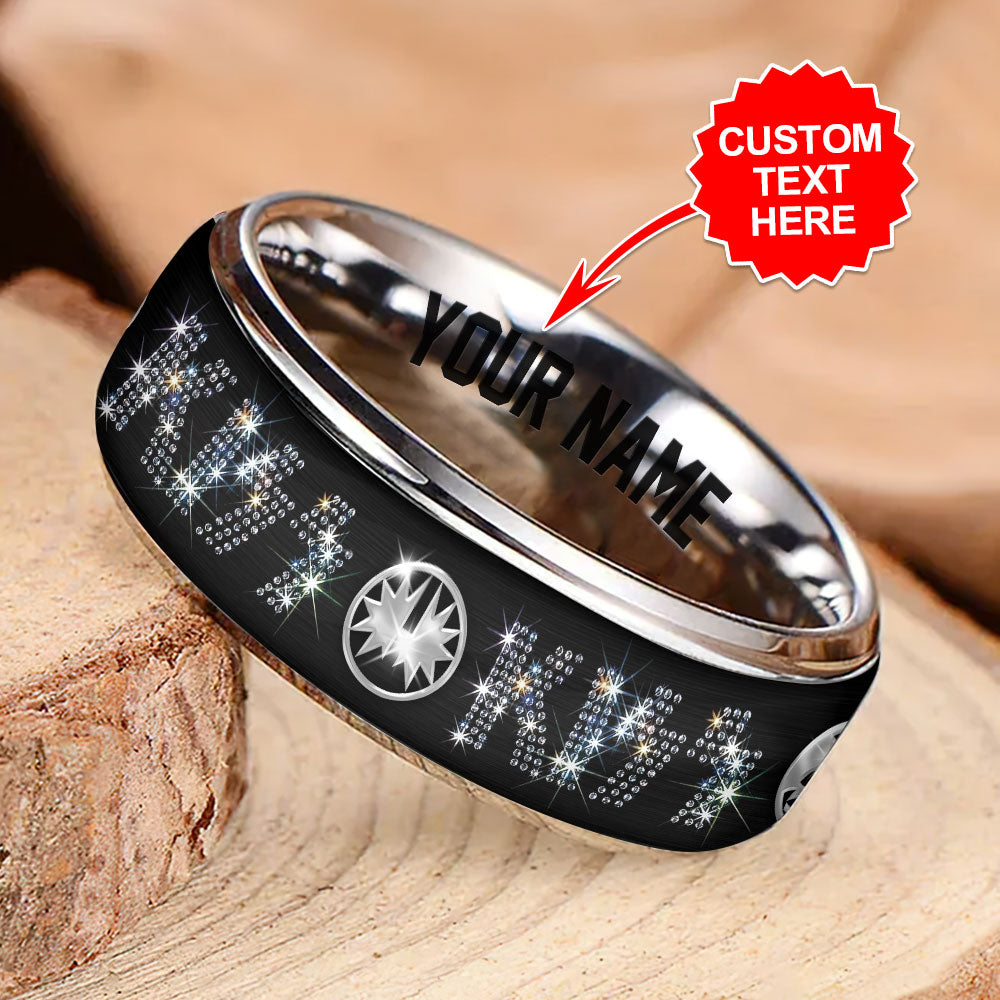 Personalized Kiss Band Custom Alloy Ring – MAITM 12076