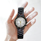 KISS Black Stainless Steel Watch – TANTN 6112