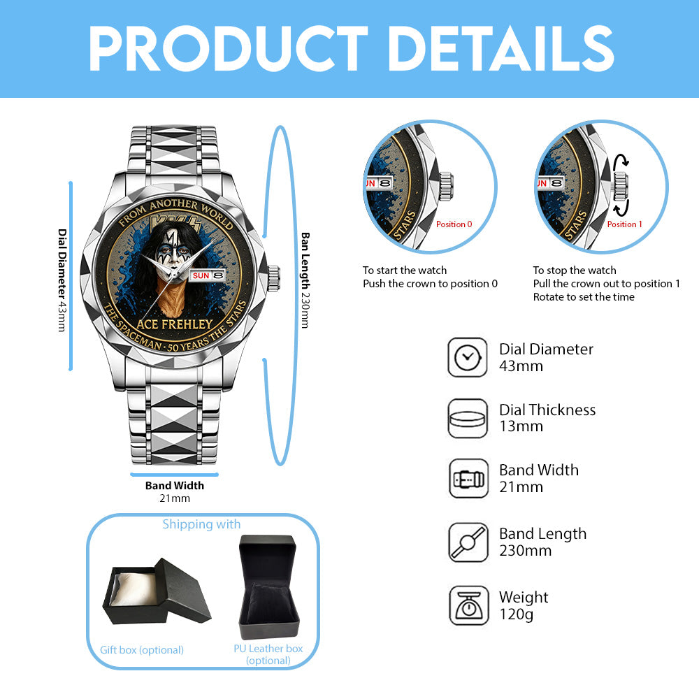 KISS x The Spaceman Alloy Luxury Quartz Watch – TANTN 14945
