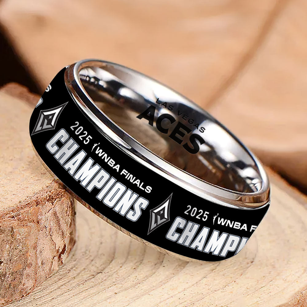 Las Vegas Aces 2025 WNBA Champions Custom Alloy Ring – MAITM13350