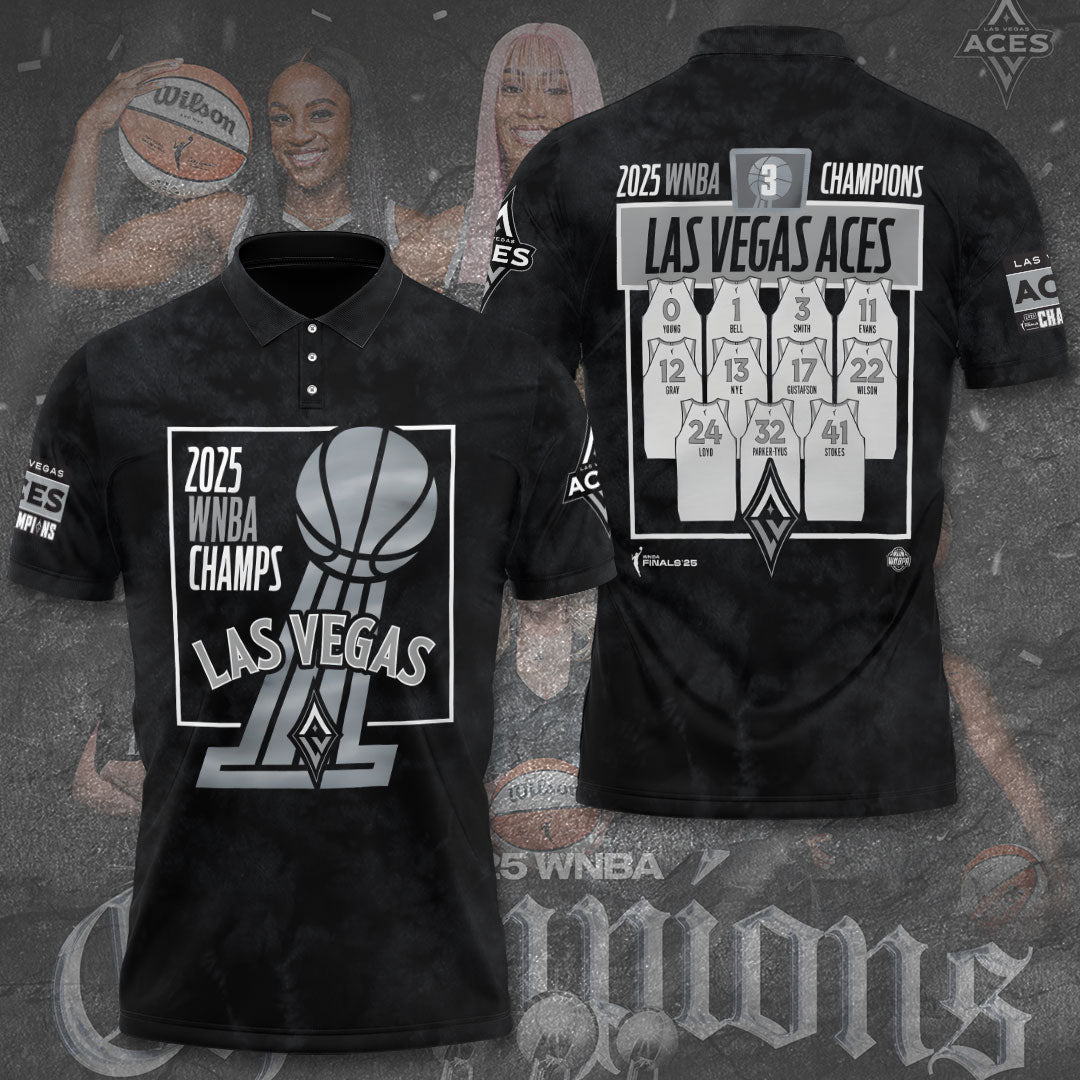 Las Vegas Aces 2025 WNBA Finals Champions 3D Apparel – TANTN17337