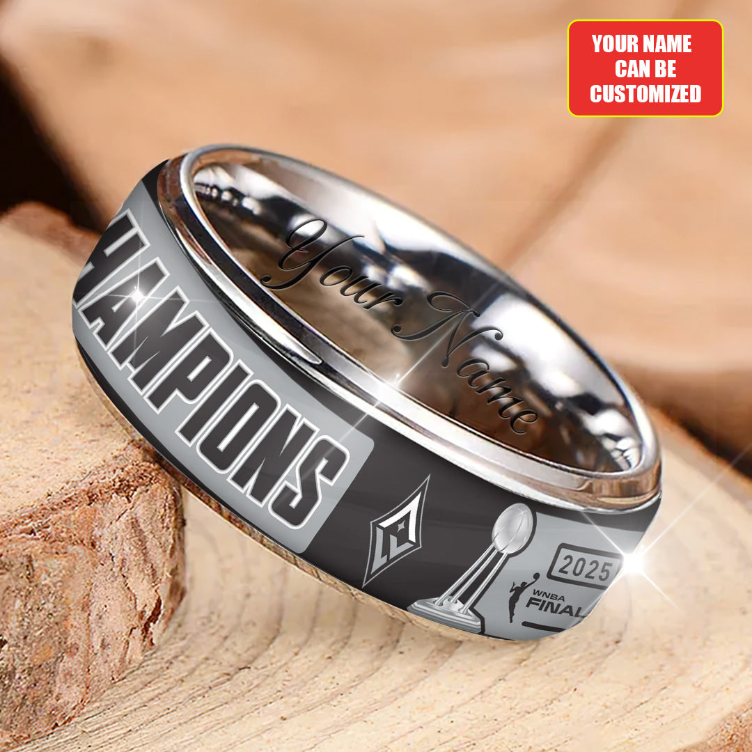 Personalized Las Vegas Aces 2025 WNBA Finals Champions Custom Alloy Ring – TANTN17340