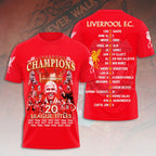 Liverpool FC 2024/25 Premier League Champions 3D Apparel – HOATT 10068