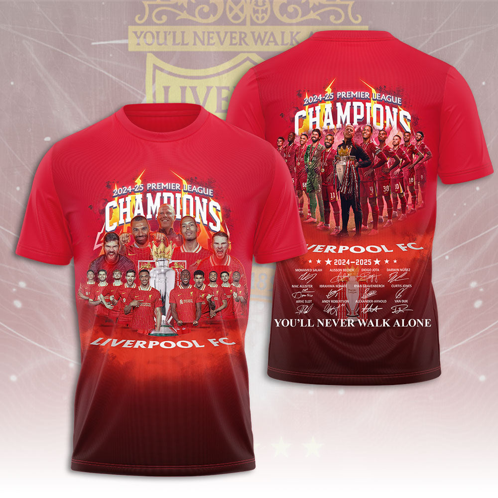 Liverpool FC 2024/25 Premier League Champions 3D Apparel – GNE 3290