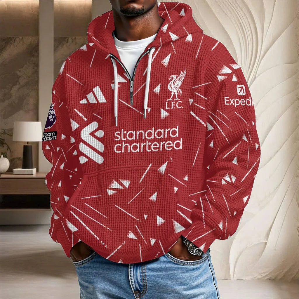 Liverpool FC 3D Unisex Waffle Hoodie – TANTN25642