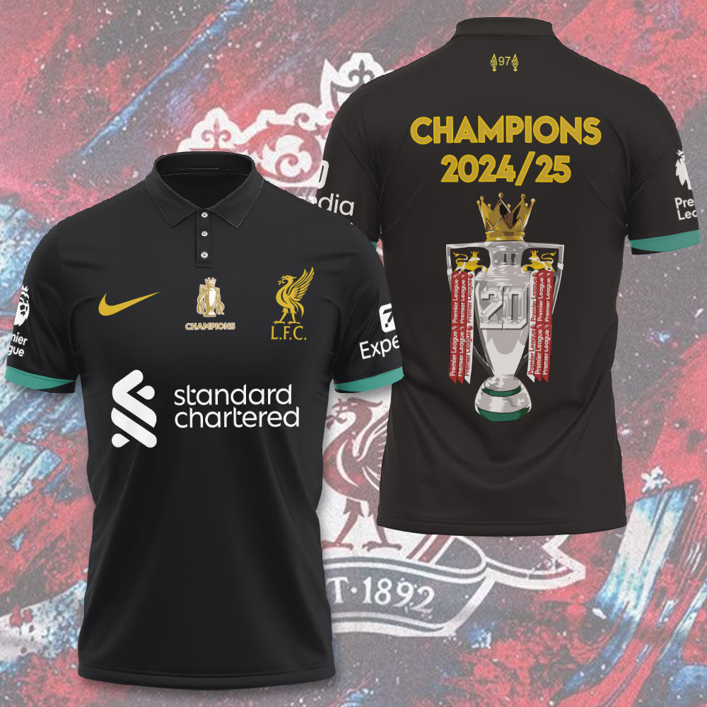Liverpool FC 2024/25 Premier League Champions 3D Apparel – HOATT 10132