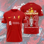 Liverpool FC 2024/25 Premier League Champions 3D Apparel – HOATT 10867