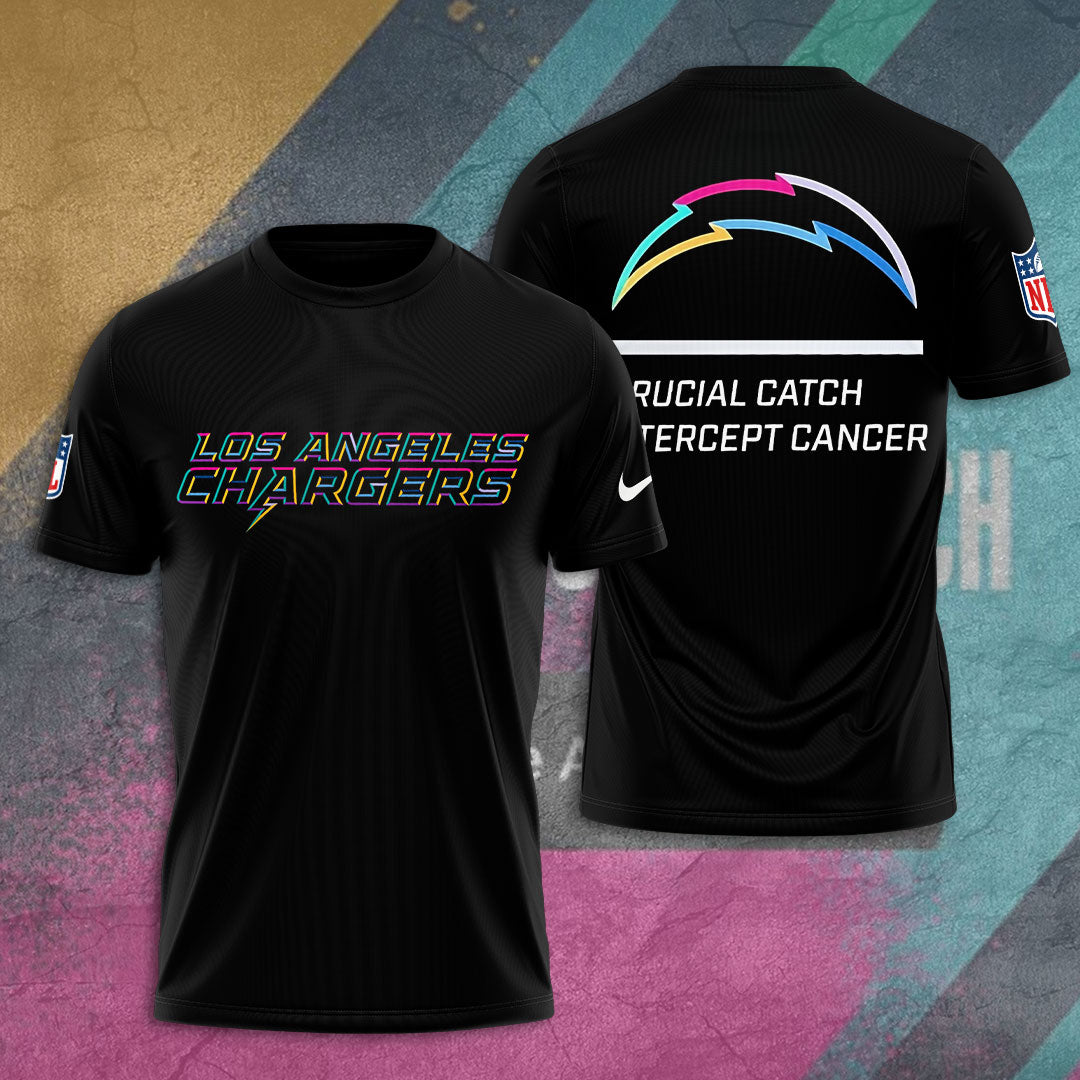 Los Angeles Chargers Crucial Catch 2025 3D Apparel – TANTN15543