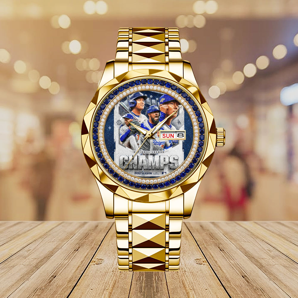 Los Angeles Dodgers 2025 National League Alloy Luxury Quartz Watch – MAITM13542