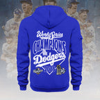 Los Angeles Dodgers 2025 World Series Champions 2D Quarter Zip Hoodie – HOATT14282