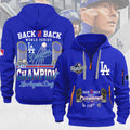 Los Angeles Dodgers 2025 World Series Champions 2D Quarter Zip Hoodie – MAITM13694