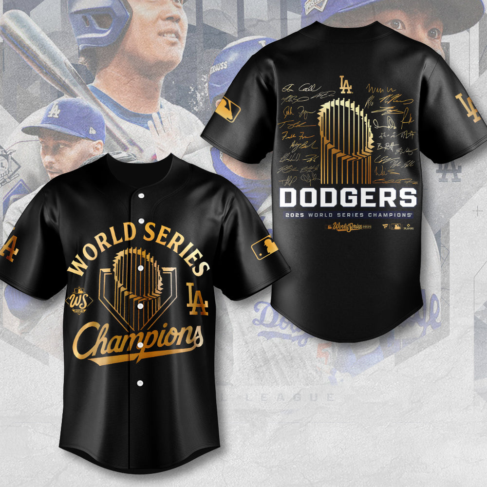 Los Angeles Dodgers 2025 World Series Champions Baseball Jersey – MAITM13666
