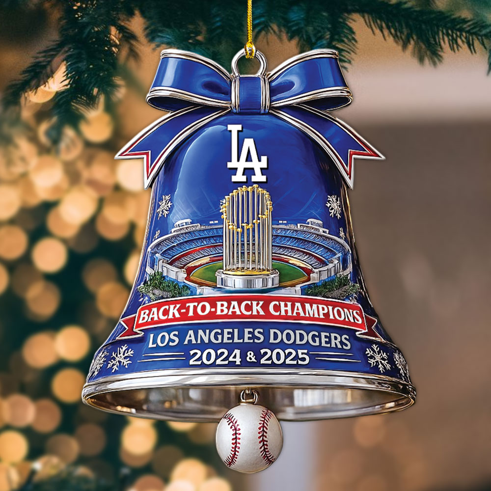 Los Angeles Dodgers 2025 World Series Champions Custom Shape 2-sided Acrylic Ornament – MAITM13975