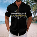 Los Angeles Dodgers 2025 World Series Champions Short Sleeve Button-Down Shirt – MAITM13701