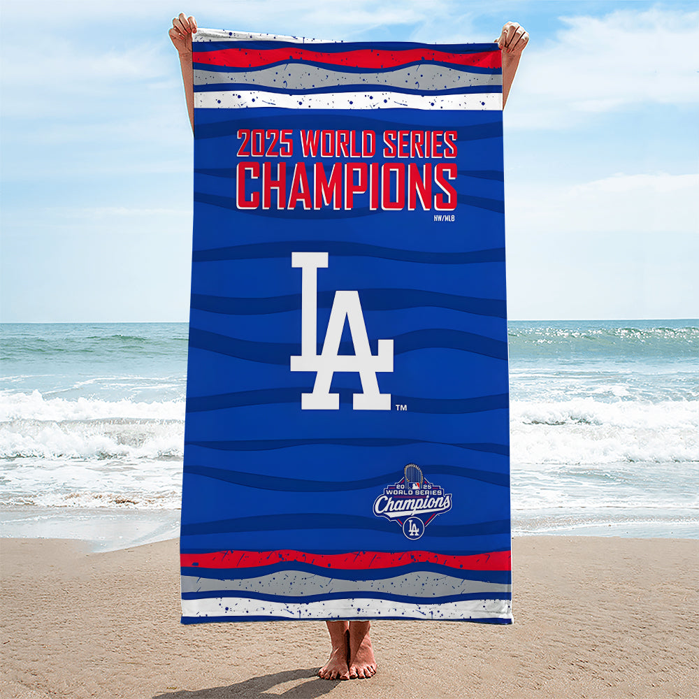 Los Angeles Dodgers World Series 2025 Rectangle Beach Towel – TANTN18062