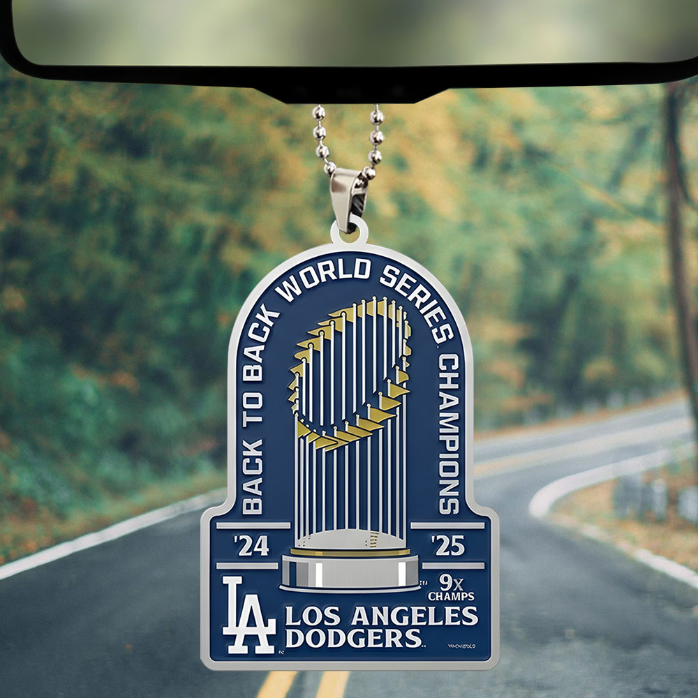 Los Angeles Dodgers World Series 2025 Custom shape 2-sided Acrylic Car Ornament – TANTN19652