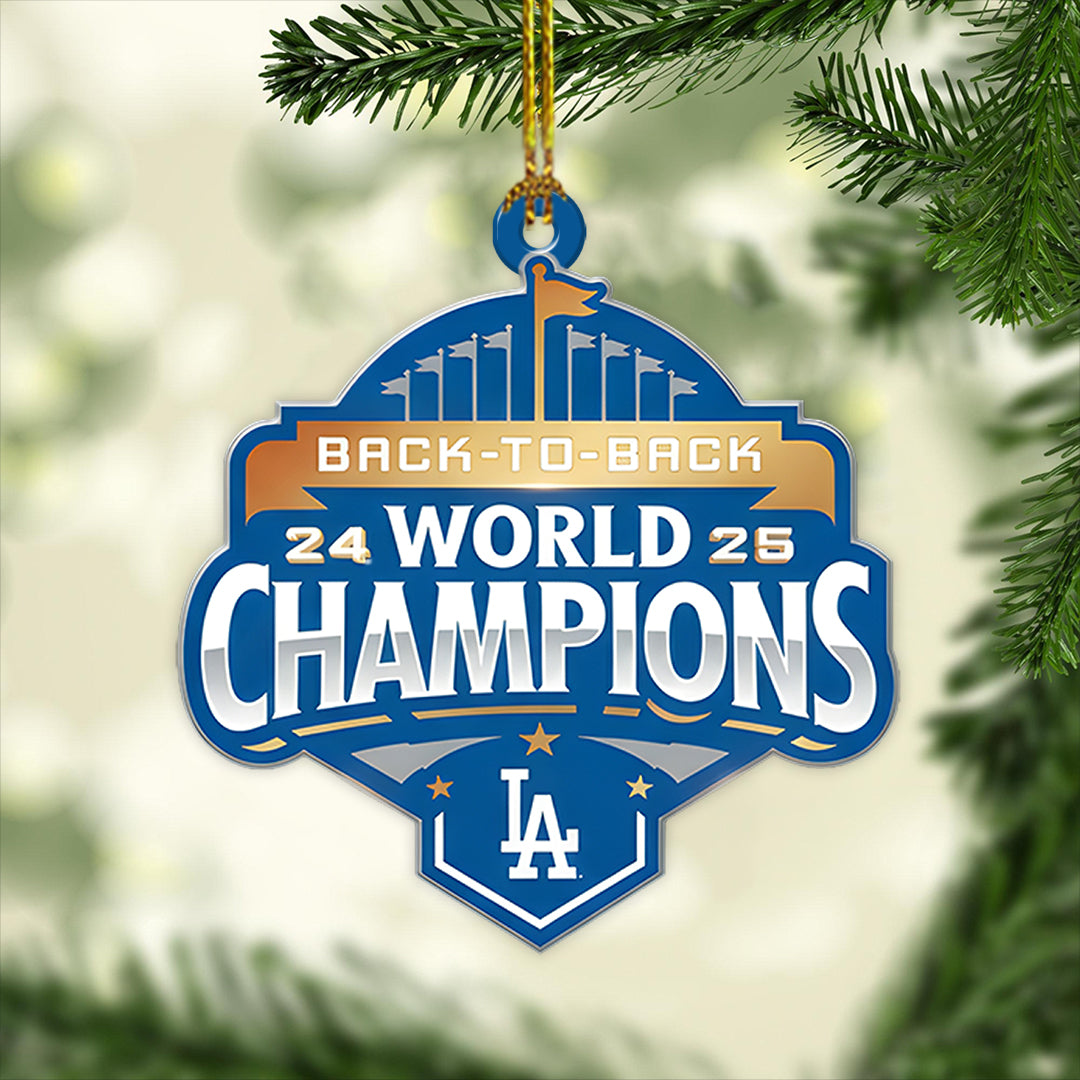 Los Angeles Dodgers World Series 2025 Custom Shape 2-sided Acrylic Ornament – TANTN18043