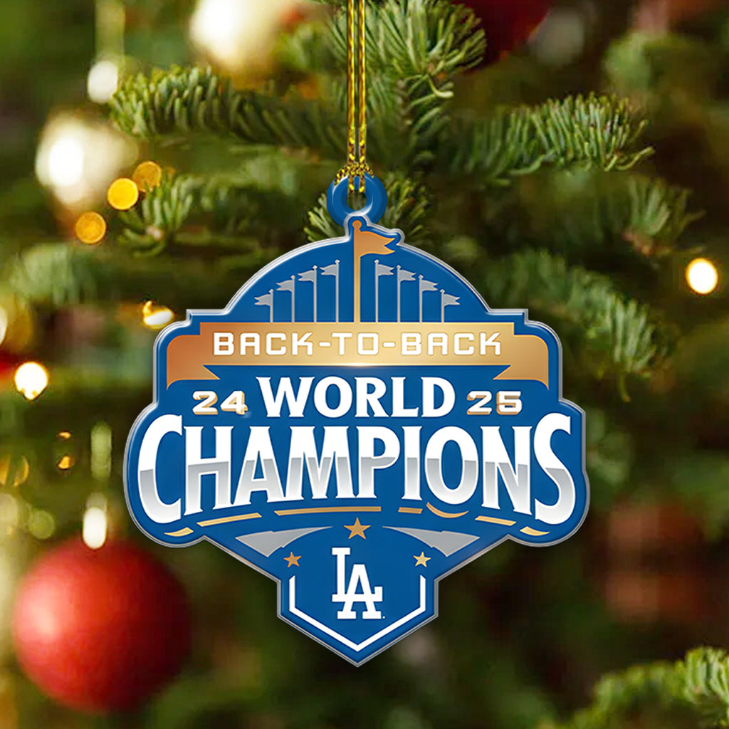 Los Angeles Dodgers World Series 2025 Custom Shape 2-sided Acrylic Ornament – TANTN18043